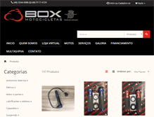 Tablet Screenshot of boxmotocicletas.com.br